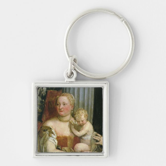 Supper at Emmaus (oil on canvas) (altered detail o Keychain (Front)