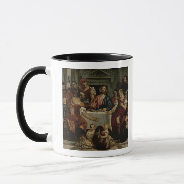 Supper at Emmaus (oil on canvas) Mug (Left)