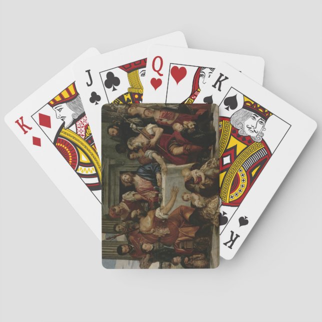 Supper at Emmaus (oil on canvas) Poker Cards (Back)
