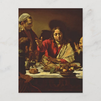 Supper at Emmaus with Friends Postcard