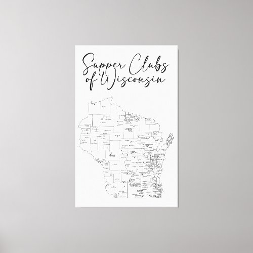 Supper Clubs of Wisconsin Canvas