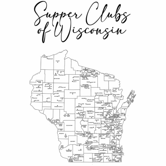 Supper Clubs of Wisconsin Cutout (Front)