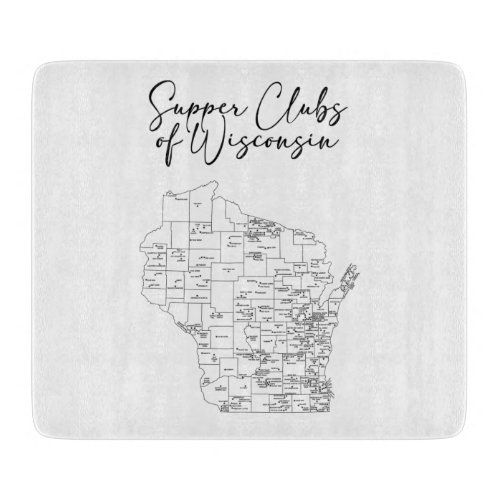 Supper Clubs of Wisconsin Cutting Board
