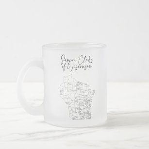 Supper Clubs of Wisconsin Frosted Glass Coffee Mug