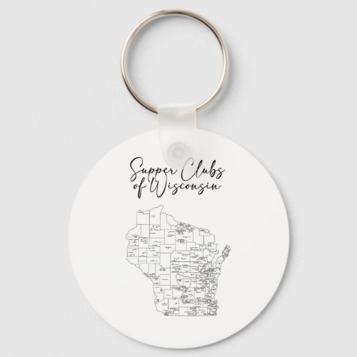 Supper Clubs of Wisconsin Keychain