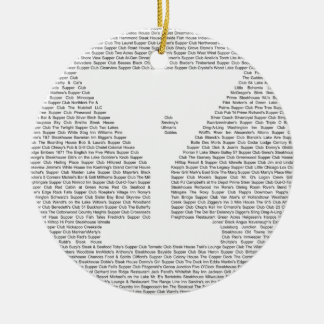 Supper Clubs of Wisconsin - Martini Ceramic Ornament