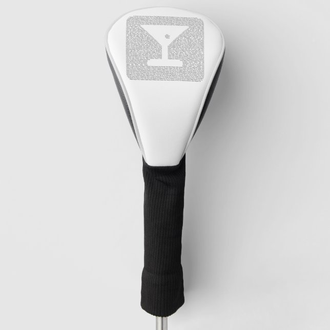Supper Clubs of Wisconsin - Martini Golf Head Cover (Front)