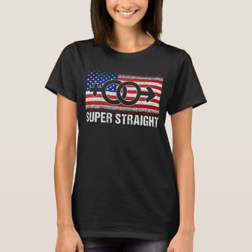 Supper Straight American Flag T_Shirt