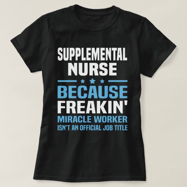 Supplemental Nurse T-Shirt (Design Front)
