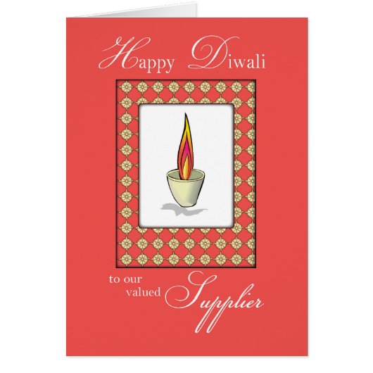 Supplier Diwali Candle on Red (Front)