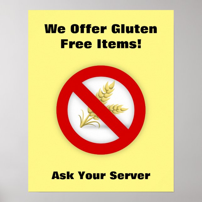 Supplies Gluten Free Poster (Front)