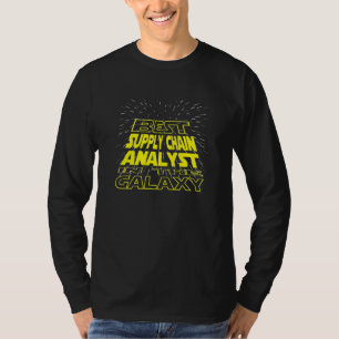 Supply Chain Analyst Cool Galaxy Job T-Shirt