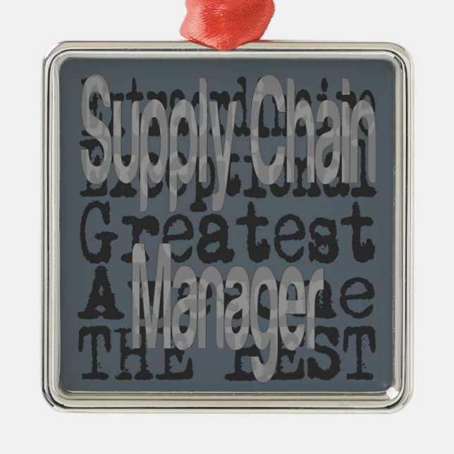 Supply Chain Manager Extraordinaire Metal Ornament (Front)