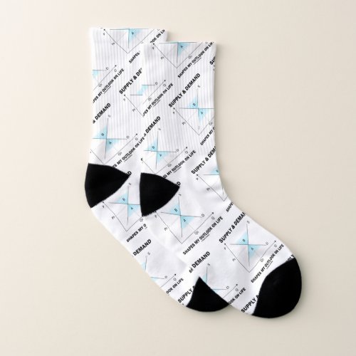 Supply Demand Shapes My Outlook On Life Econ Humor Socks