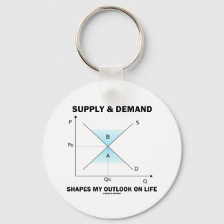 Supply & Demand Shapes My Outlook On Life (Econ) Keychain