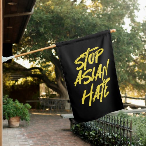 Support AAPI Awareness Stop Asian Hate House Flag