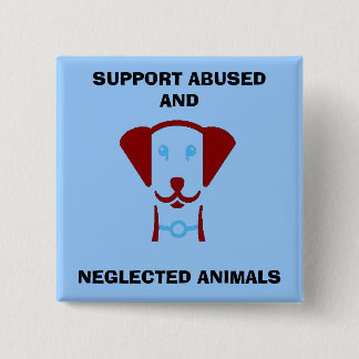 SUPPORT ABUSED AND, NEGLECTED AN... PINBACK BUTTON