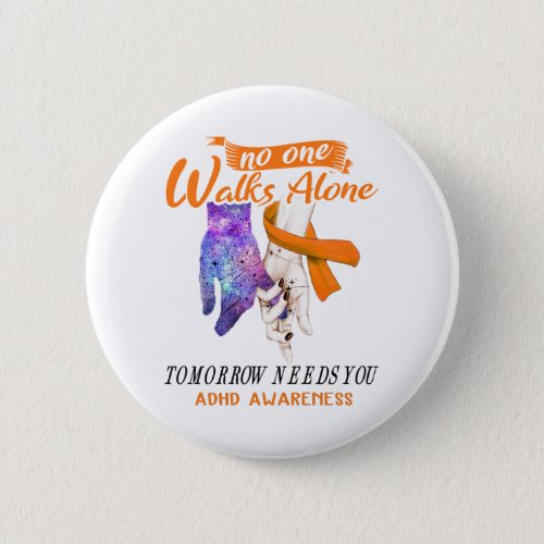 Support ADHD Awareness Ribbon Gifts Button