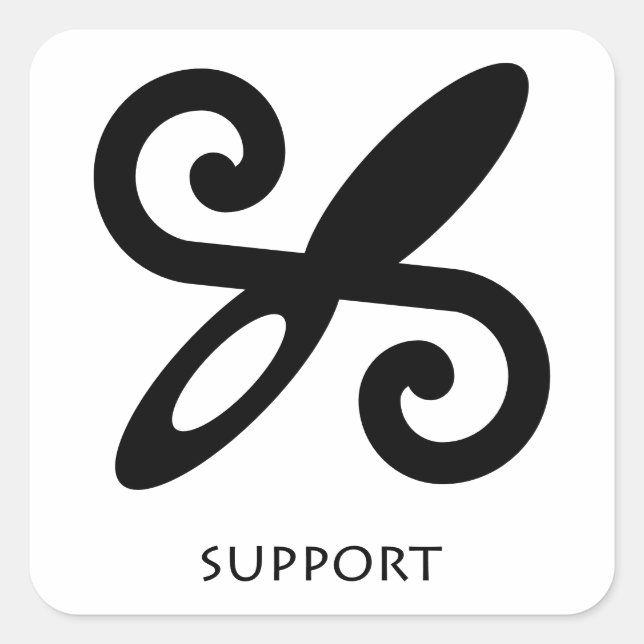  Support Adinkra Symbol sticker  (Front)