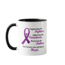 Support Admire Honor 2 Pancreatic Cancer Alzheimer Mug