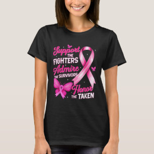 Support Admire Honor Breast Cancer Awareness Shirt