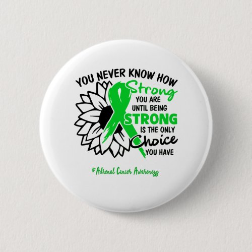 Support Adrenal Cancer Awareness Ribbon Gifts Button