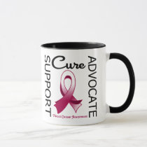 Support Advocate Cure Throat Cancer Mug