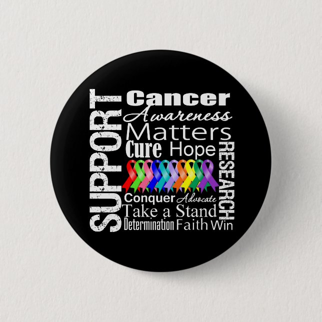 Support All Cancers Awareness Button (Front)