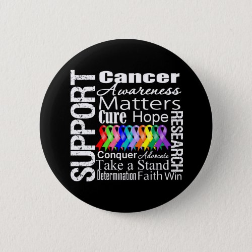 Support All Cancers Awareness Button