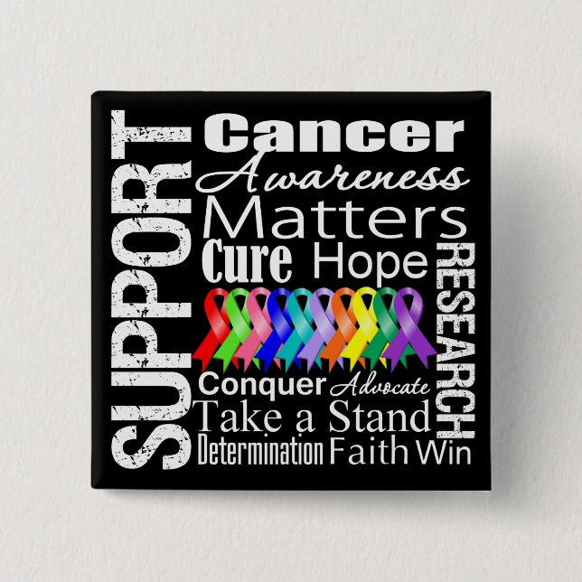 Support All Cancers Awareness Button (Front)