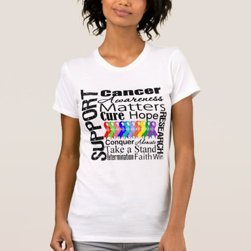 Support All Cancers Awareness T_Shirt