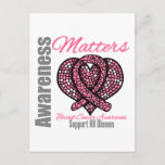 Support All Women Breast Cancer Awareness Matters Postcard