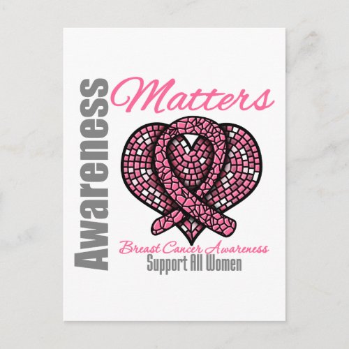 Support All Women Breast Cancer Awareness Matters Postcard