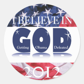 Support America IBIG2012 Classic Round Sticker