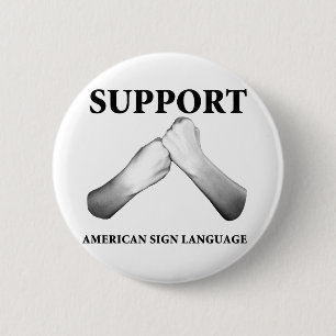 Support American Sign Language (front) Button