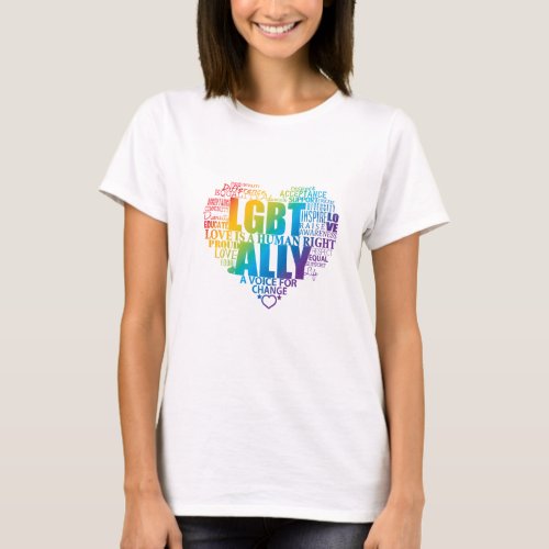 Support and be an Ally to the LGBT community T_Shirt