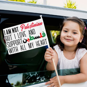 Support and Free Palestine Flag