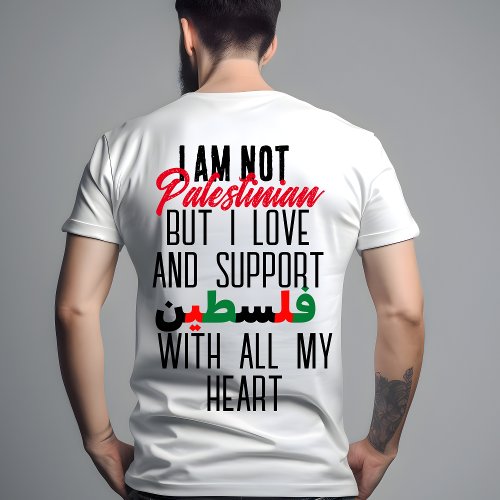 Support and Free Palestine Flag T_Shirt