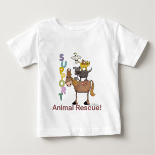 Support Animal Rescue Baby T-Shirt