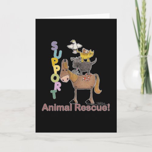 Support Animal Rescue Card