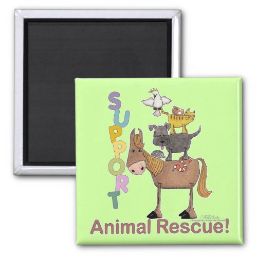 Support Animal Rescue Magnet