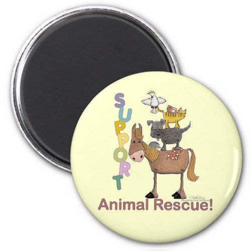 Support Animal Rescue Magnet