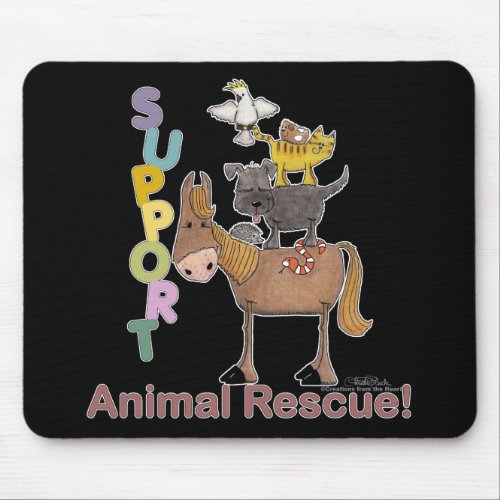 Support Animal Rescue Mouse Pad