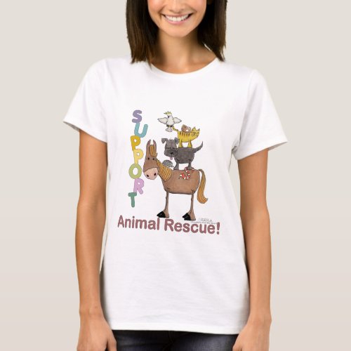 Support Animal Rescue T_Shirt