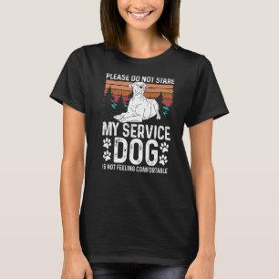 Support Animal Service Dog Patch Emotional Support T-Shirt