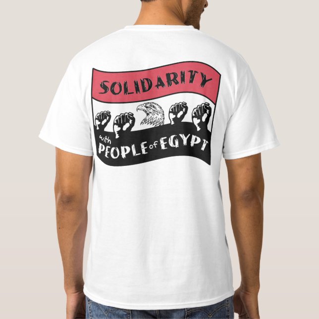 Support Arab people's Revolution T-Shirt (Back)