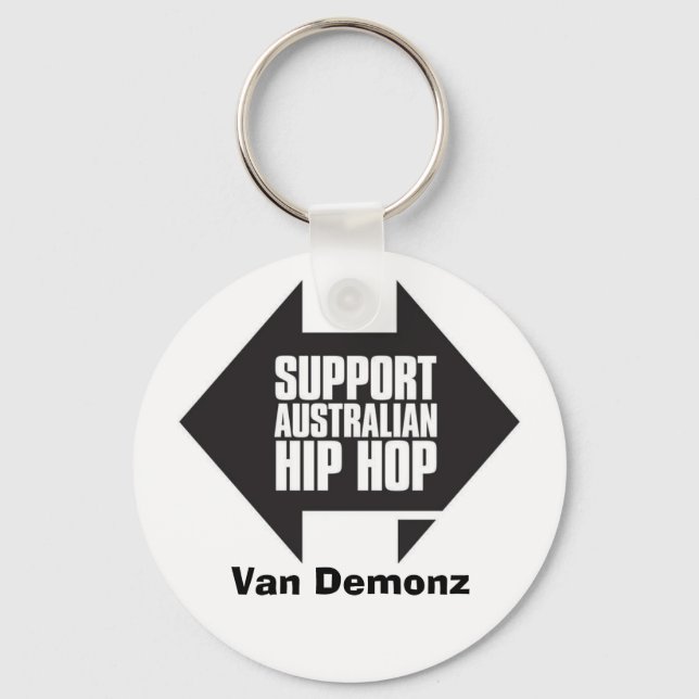SUPPORT Aussie Hip Hop Keychain (Front)