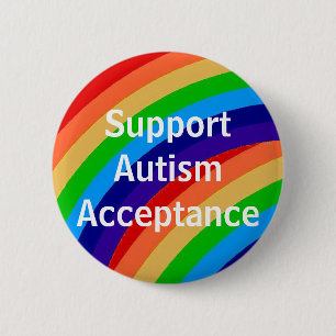 Support Autism Acceptance Pinback Button