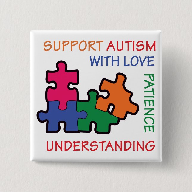 Support Autism Button (Front)