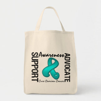 Support Awareness Advocate Cure Ovarian Cancer Tote Bag